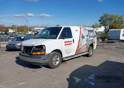 2019 GMC Savana 2500 Work Van from USA, damaged, VIN 1GTW7AFG2K1367737